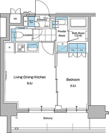 ルフォンプログレ秋葉原マークスの物件間取画像